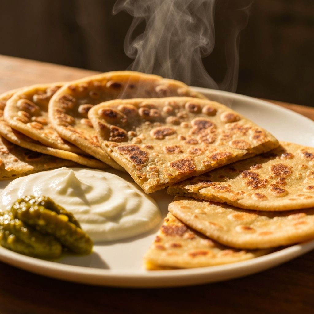 पराठे और दही